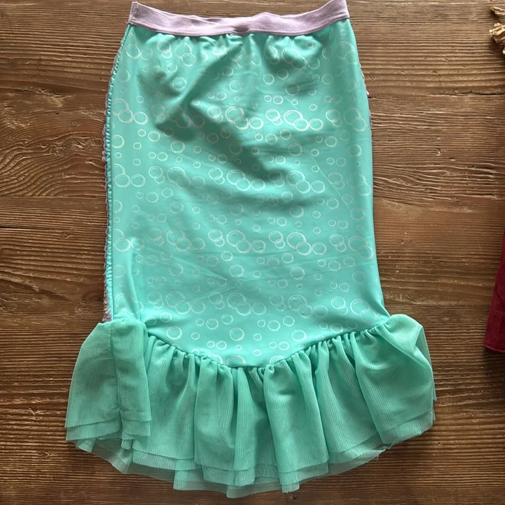 Disney Parks 7/8 sequin princess little mermaid tail costume dress up
